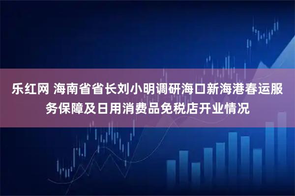 乐红网 海南省省长刘小明调研海口新海港春运服务保障及日用消费品免税店开业情况